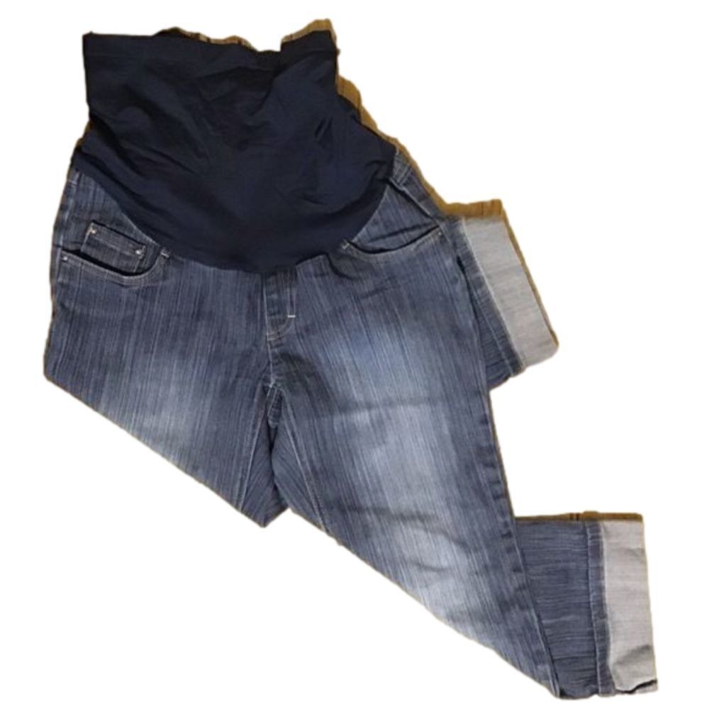 Oh Baby by Motherhood Sz S Cuffed Capri Jeans